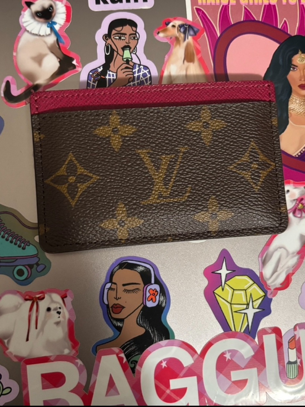 Louis Vuitton Fuschia Pink Monogram Cardholder Wallet - Picture 4 of 4